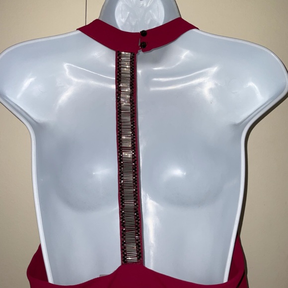 xASTR Small Dress Mini A-Line T Back Beaded Lightweight FLAW - Picture 3 of 9